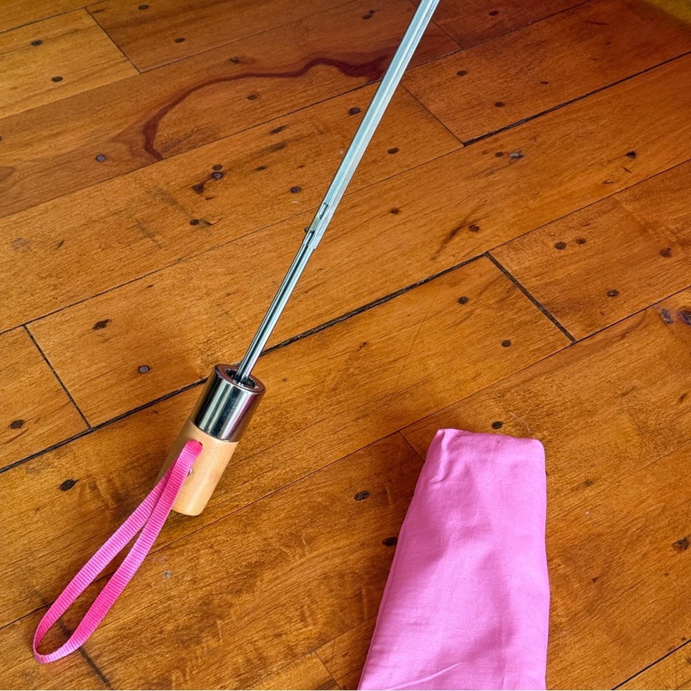 POLO Ralph Lauren Collapsible Umbrella Bubblegum Pink - Picture 13 of 14